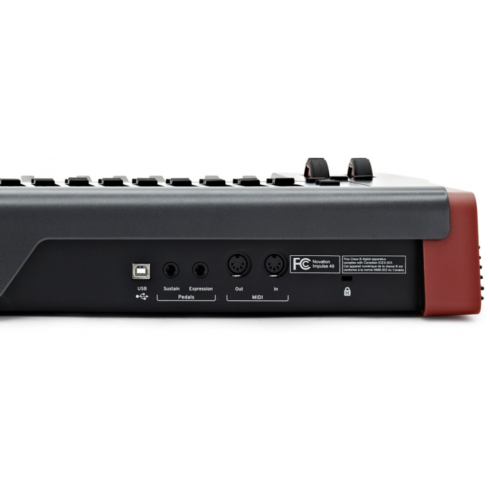 Billede af et novation midi-keyboard